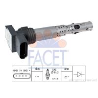 Facet 9.6331 Ignition coil Seat / Skoda / Volkswagen